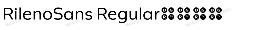 RilenoSans Regular字体转换